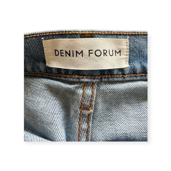 Denim Forum The Just Peach Straight jeans denim Sz 28 - Picture 9 of 9